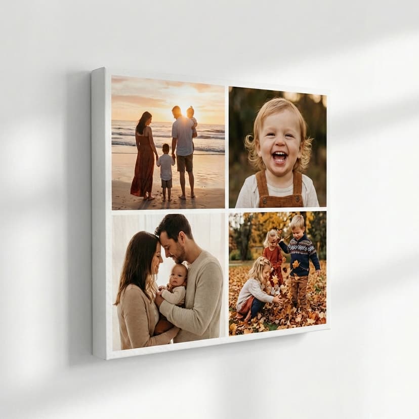 Foto koláž na plátne